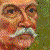 The Man with Mustache  20x16